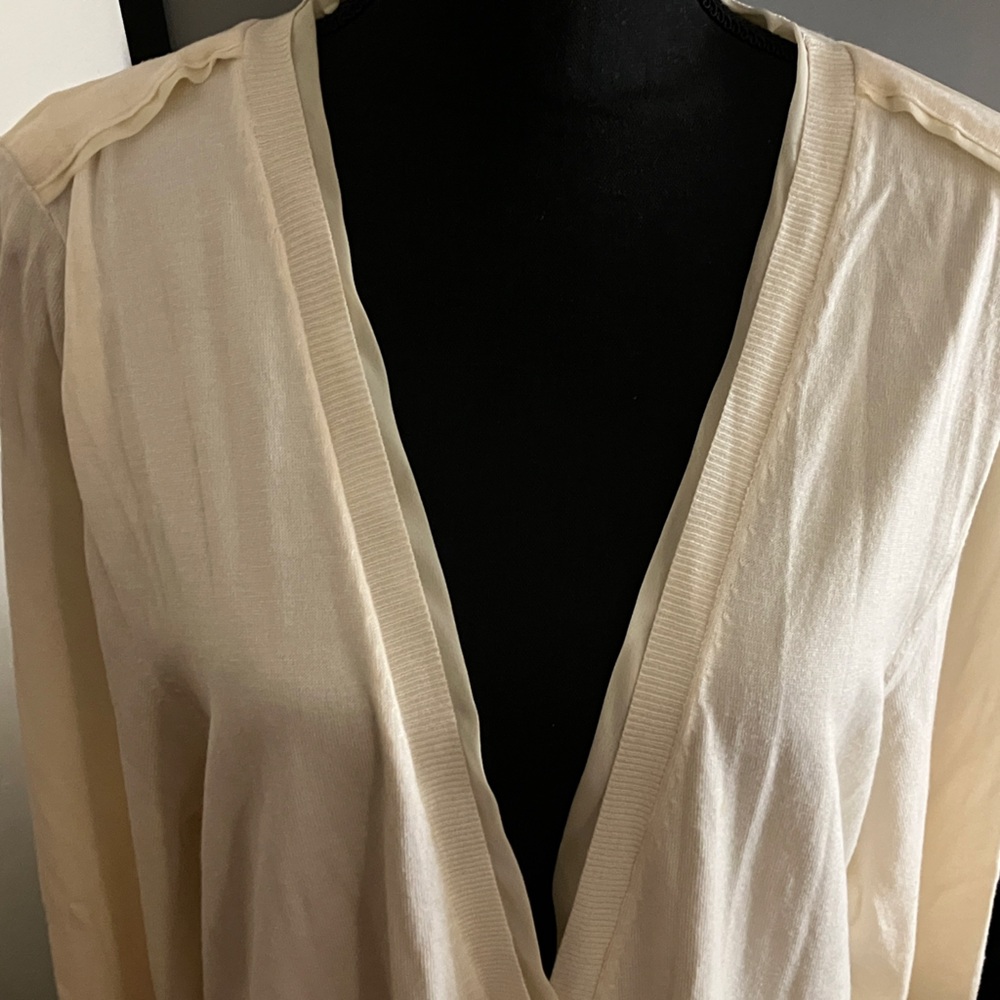 Cream Button-Up Cardigan - Picture 5 of 9